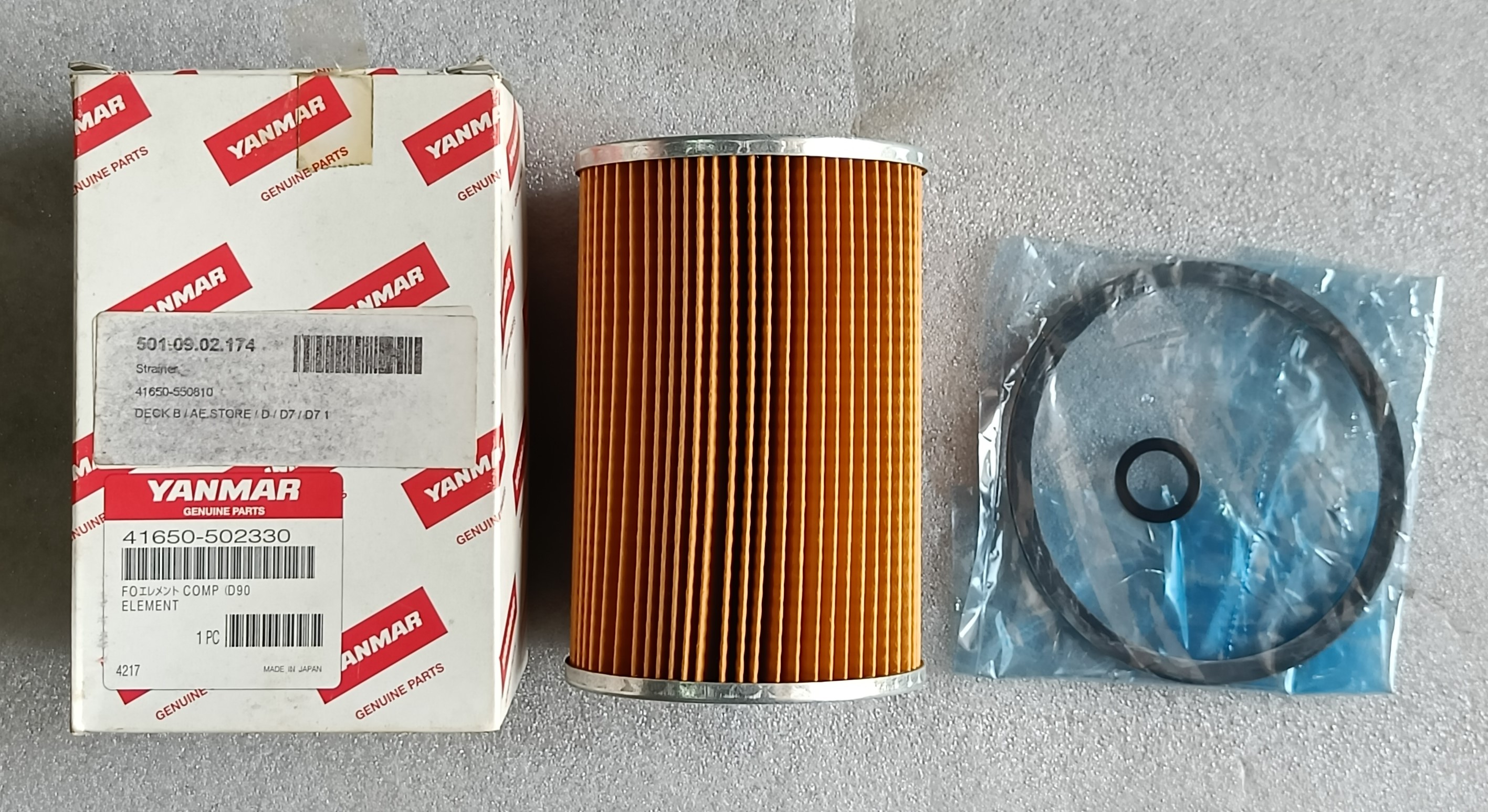 Genuine Yanmar Fuel Strainer Filter Fuel D90 Filter 41650-502330 Lot of 3pieces