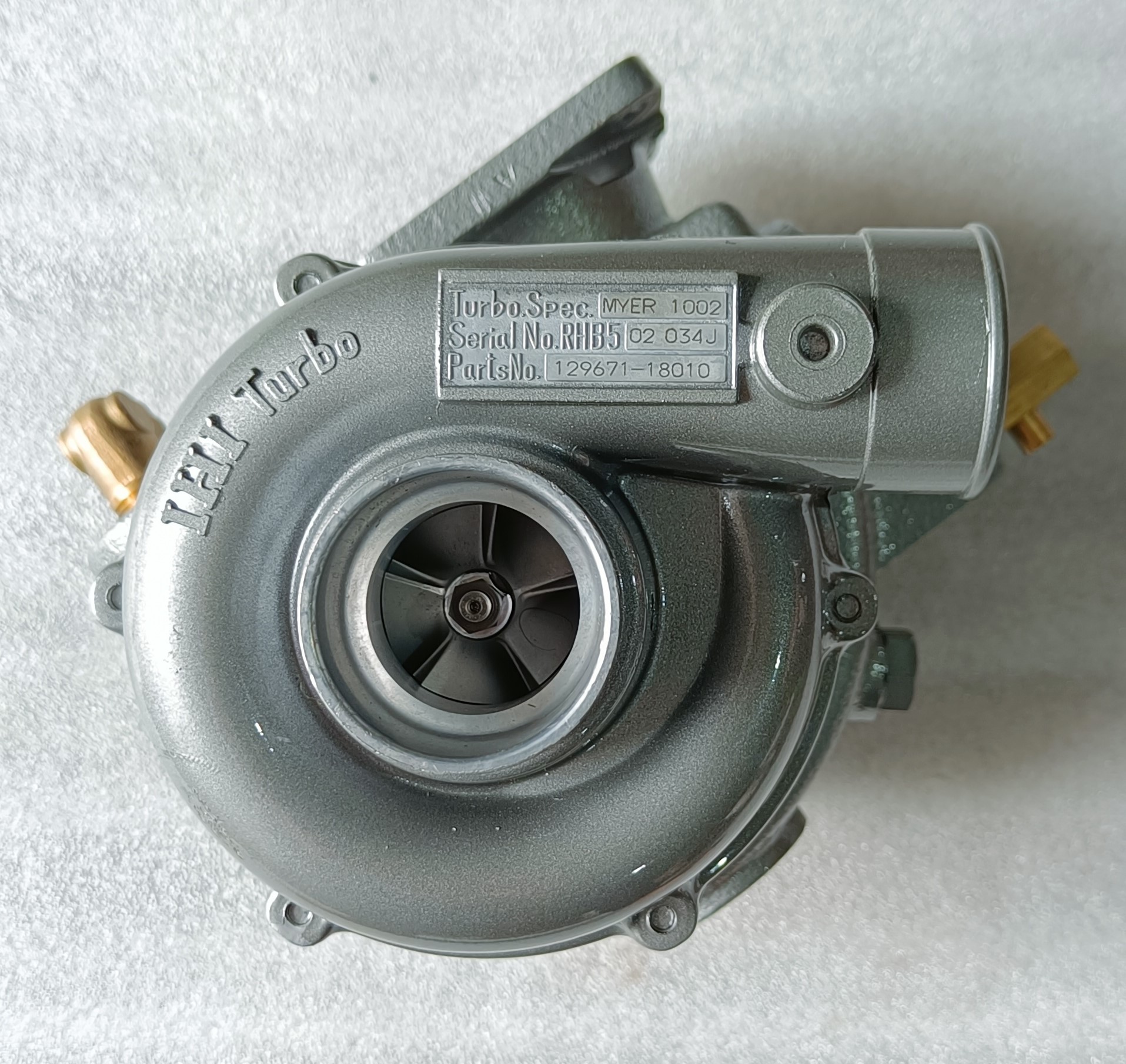 YANMAR Turbocharger RHB5 (Mayer 1002) B52W-TE #129671-18010